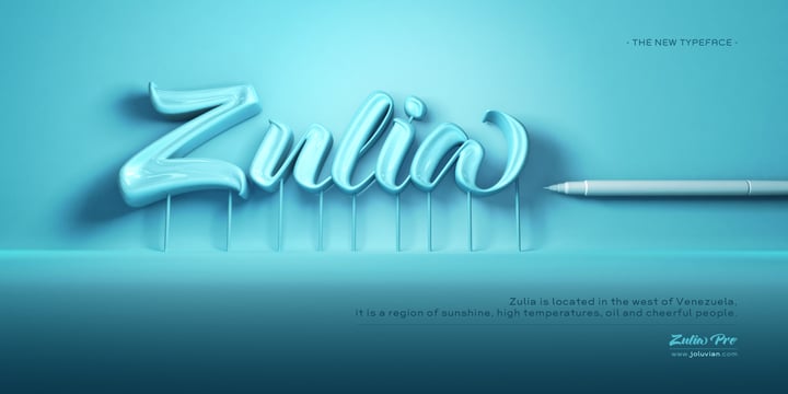 Zulia Pro Font Poster 8