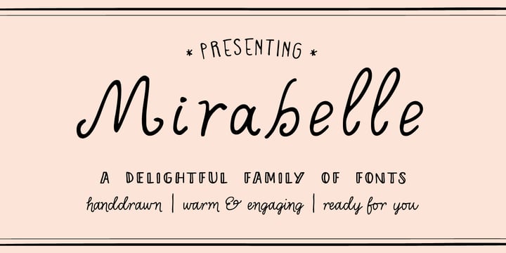 Mirabelle Font Poster 1