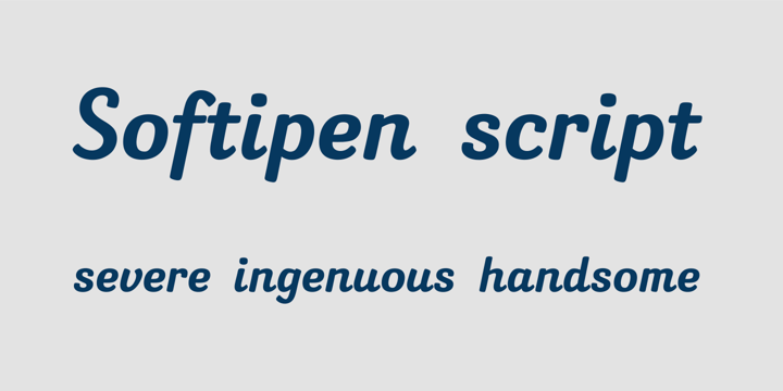 Softipen Script Font Poster 1