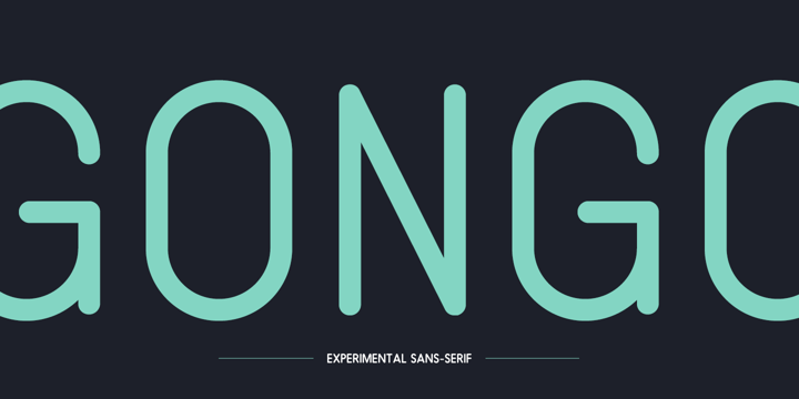 Gongo Font Poster 1