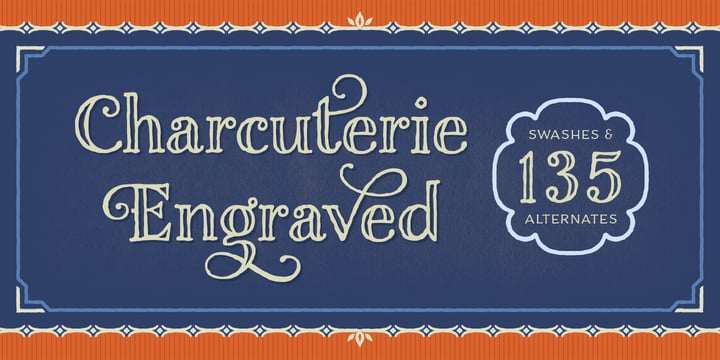 Charcuterie Font Poster 19