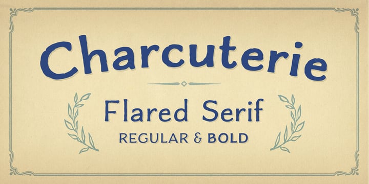 Charcuterie Font Poster 16
