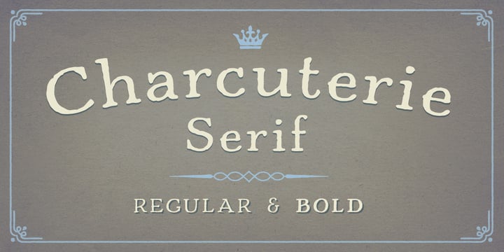 Charcuterie Font Poster 15