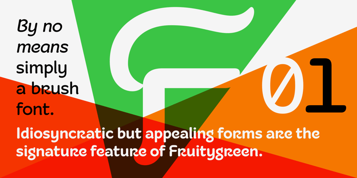 Fruitygreen Font Poster 3