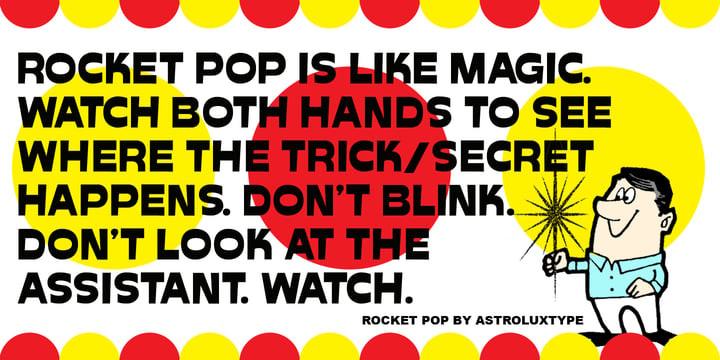 Rocket Pop Font Poster 3