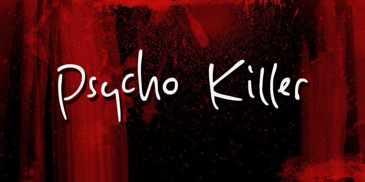 Psycho Killer Font Poster 1