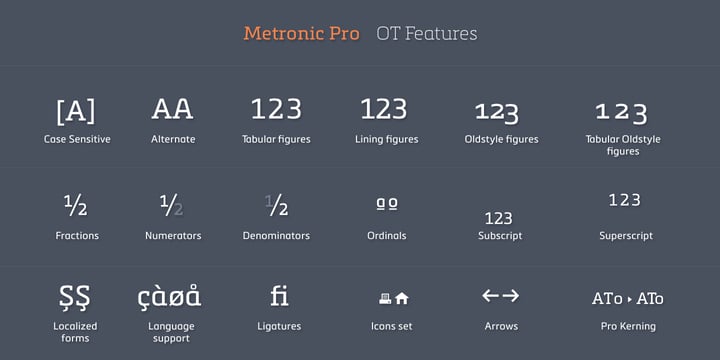 Metronic Slab Pro Font Poster 13