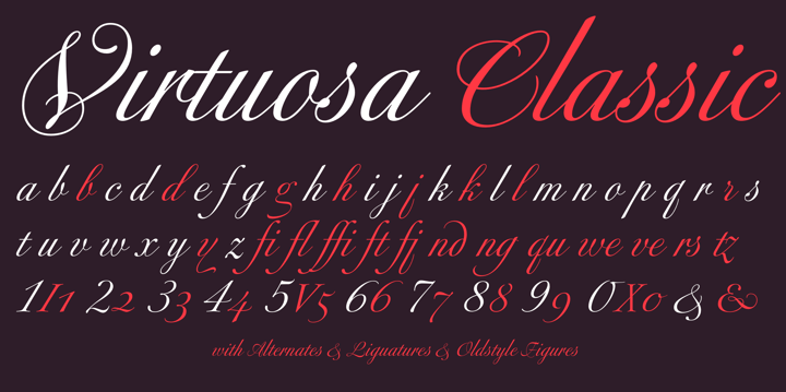 Virtuosa Classic Font Poster 1
