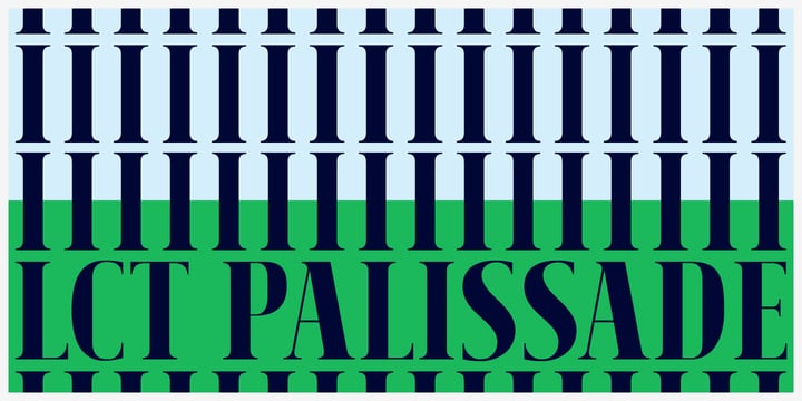 LCT Palissade Font Poster 1
