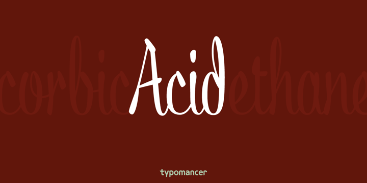 Acid Font Poster 1