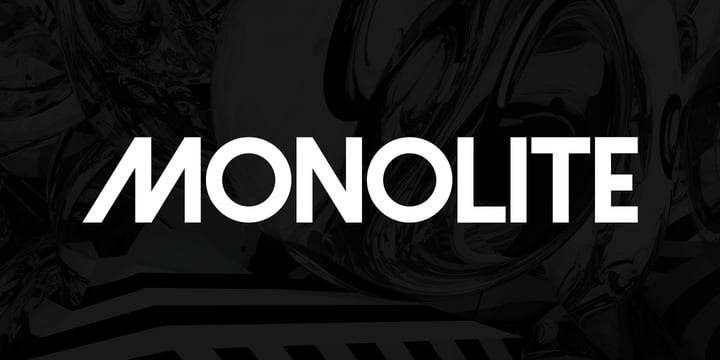 Monolite Font Poster 1