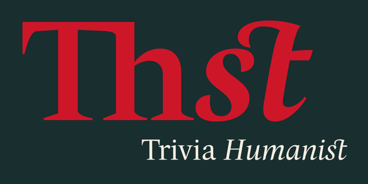 Trivia Humanist Font Poster 1