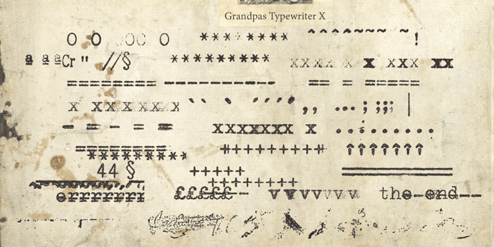 Grandpas Typewriter Font Poster 5