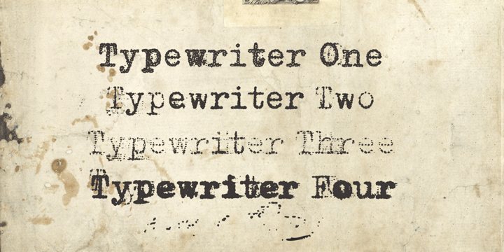 Grandpas Typewriter Font Poster 4