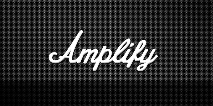Amplify Font Poster 1