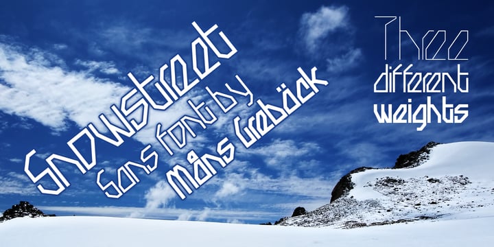 Snowstreet Font Poster 1