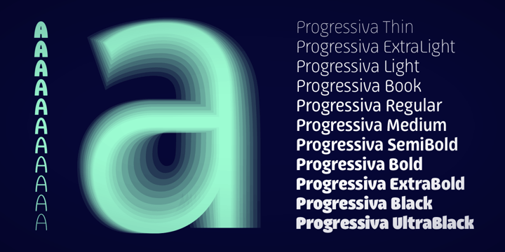 Progressiva Font Poster 6