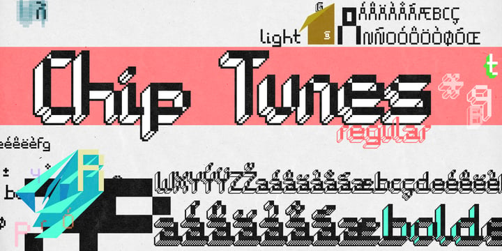 Chip Tunes Font Poster 1