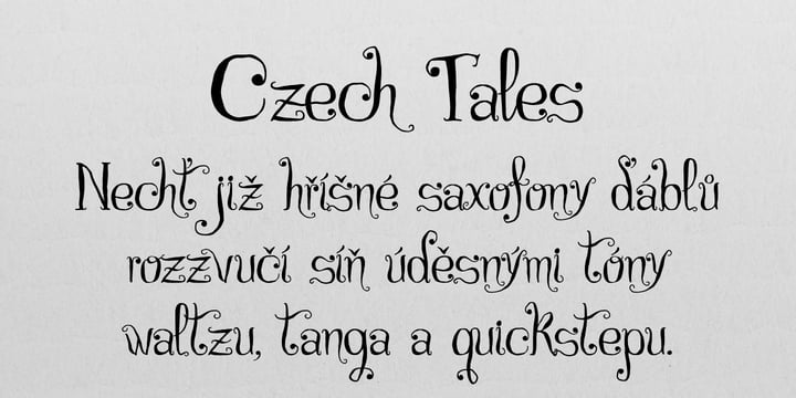 Czech Tales Font Poster 1