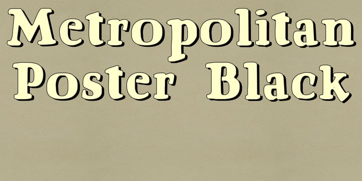 Metropolitan Poster Black Font Poster 1