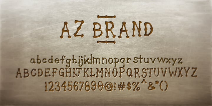 AZ Brand Font Poster 1