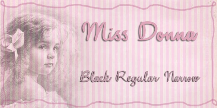 Miss Donna Font Poster 1