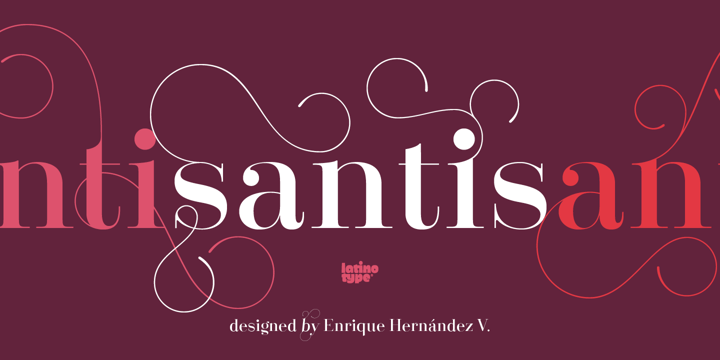 Santis Font Poster 1