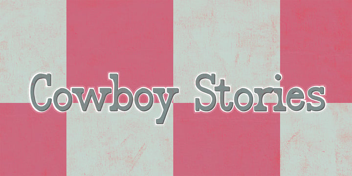 Cowboy Stories Font Poster 1