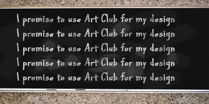Art Club Font Poster 1