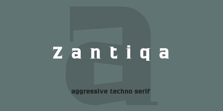 Zantiqa 4F Font Poster 1