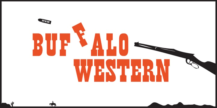 Buffalo Western Font Poster 3