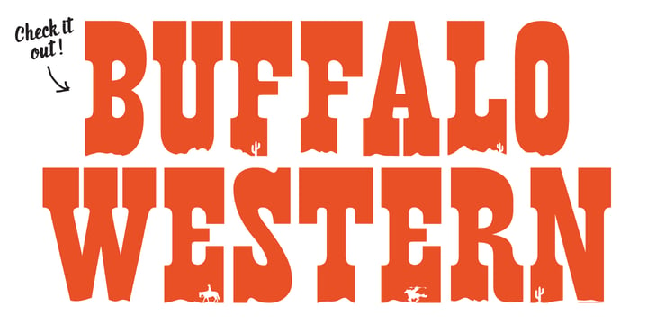 Buffalo Western Font Poster 1