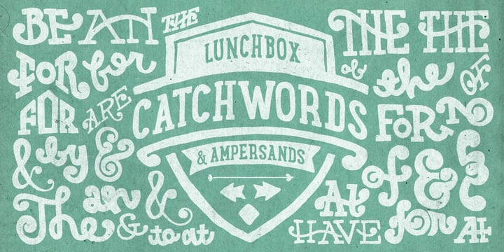 LunchBox Slab Font Poster 11