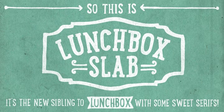 LunchBox Slab Font Poster 1
