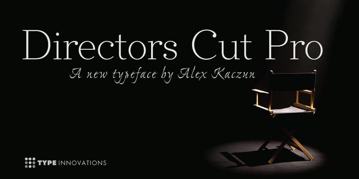 Directors Cut Pro Font Poster 6
