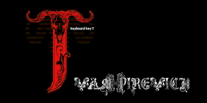 Vampirevich Font Poster 4