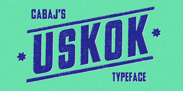 USKOK Font Poster 1