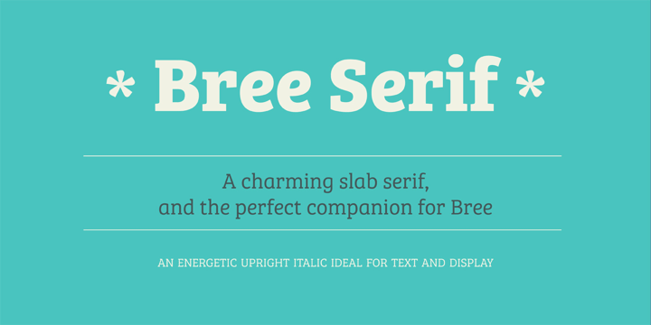 Bree Serif Font Poster 6