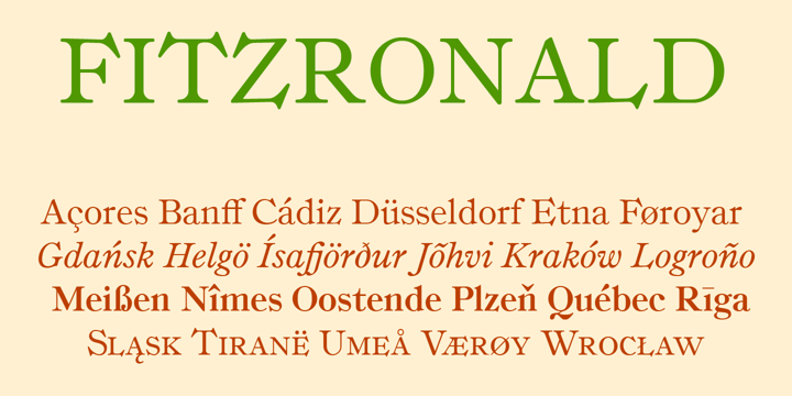 Fitzronald Font Poster 1