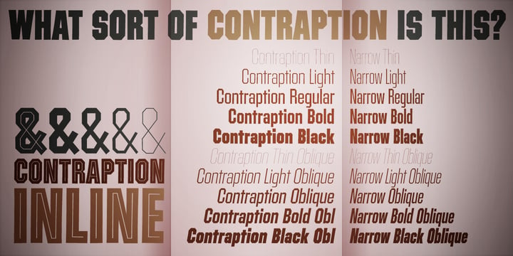 Contraption Font Poster 6