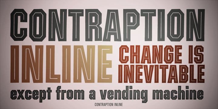 Contraption Font Poster 5