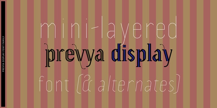 Prevya Display Font Poster 2