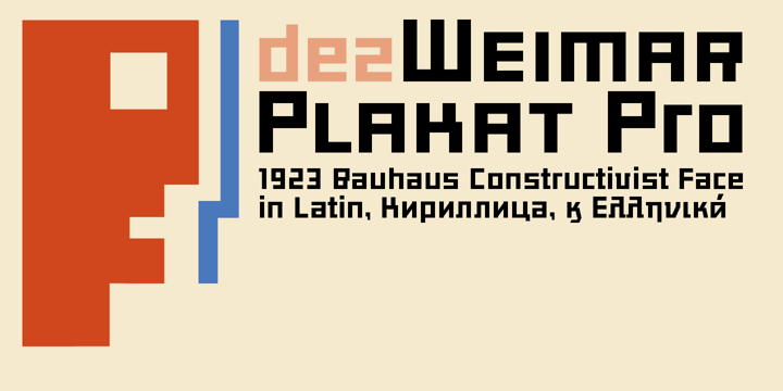 Dez Weimar Plakat Pro Font Poster 1