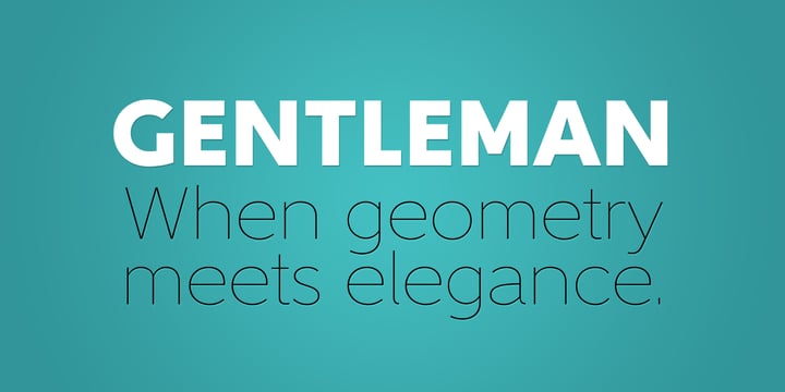 Gentleman Font Poster 1