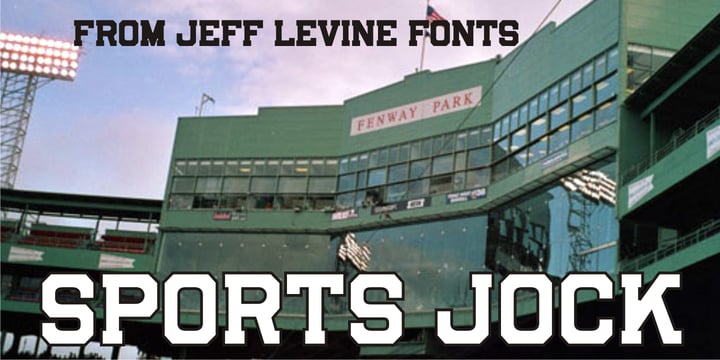 Sports Jock JNL Font Poster 1
