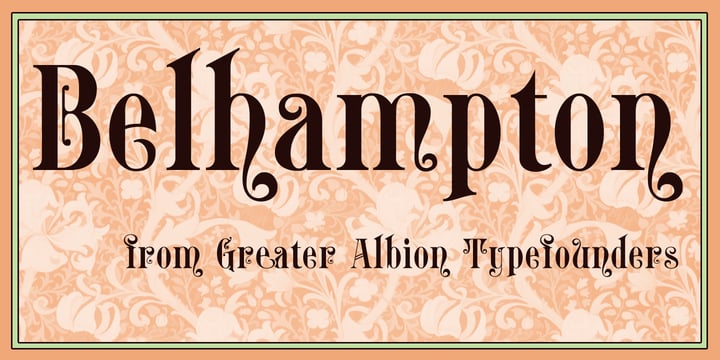 Belhampton Font Poster 1