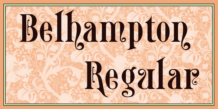 Belhampton Font Poster 2