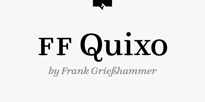 FF Quixo Font Poster 1