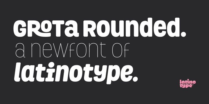 Grota Rounded Font Poster 2