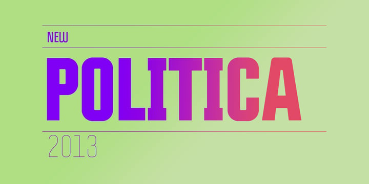 Politica Font Poster 1